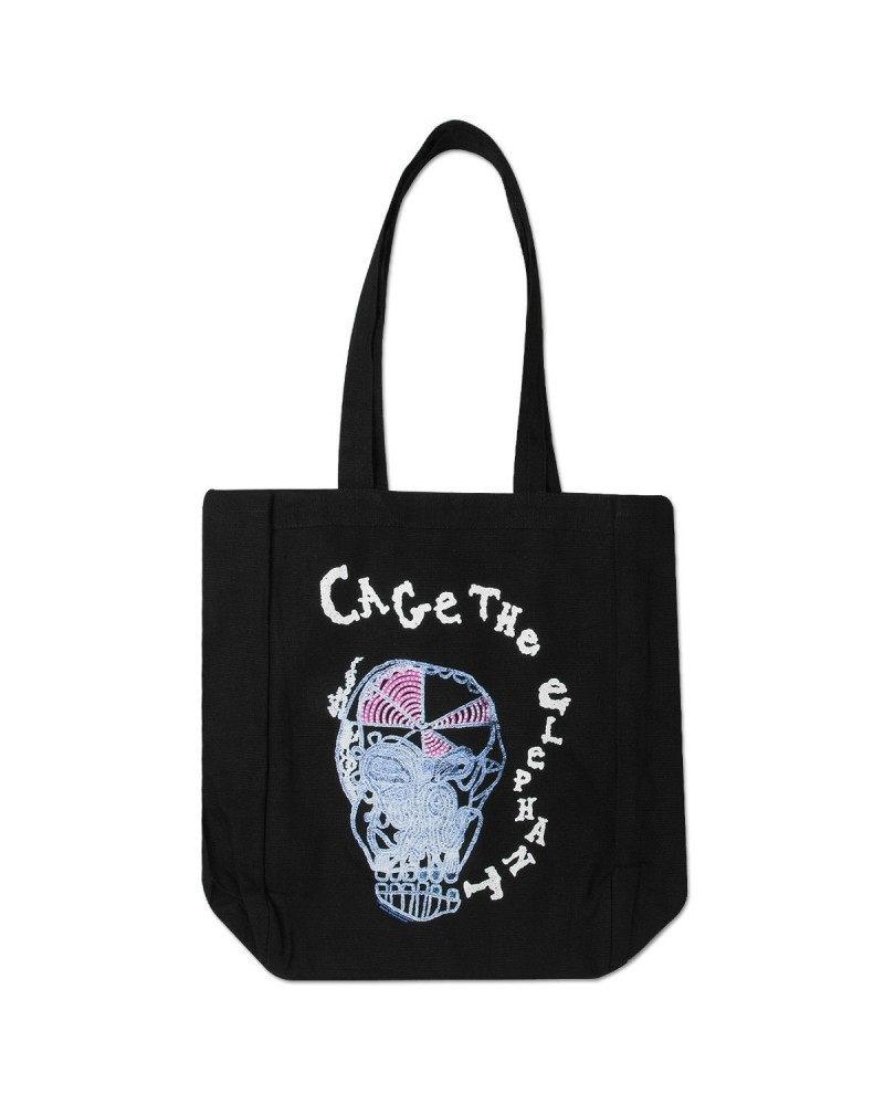 $7.50 Cage The Elephant Eating Logo Canvas Tote Bag Bags