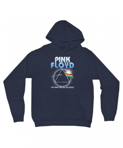 $13.18 Pink Floyd Hoodie | Blue Retro Dark Side Of The Moon Design Distressed Hoodie Sweatshirts