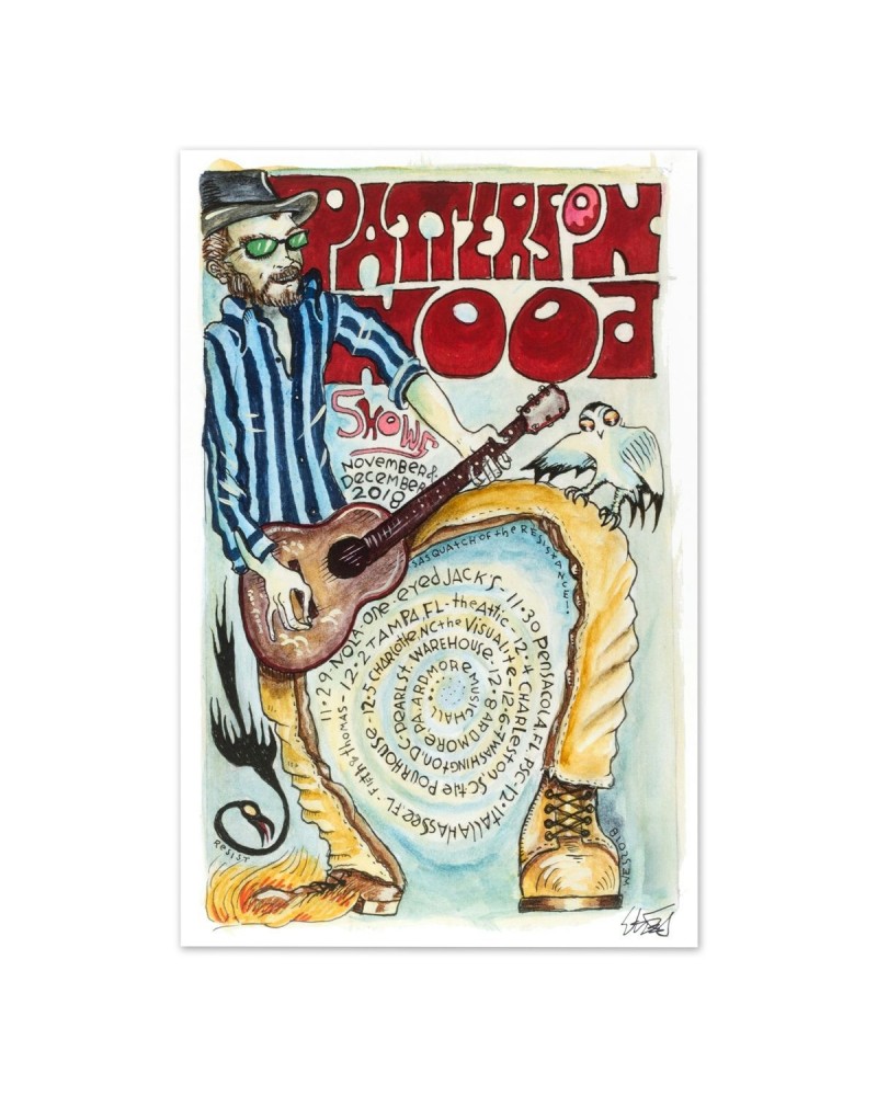 $6.90 Drive-By Truckers Patterson Hood Nov/Dec 2018 Poster Decor