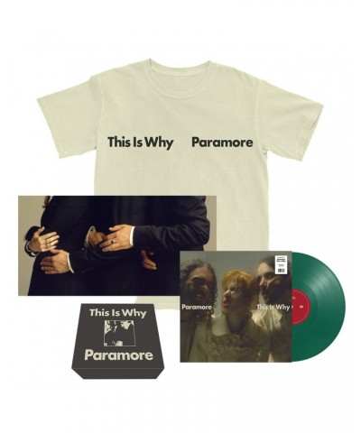 $22.10 Paramore This Is Why Cream T-Shirt Vinyl Boxset Vinyl