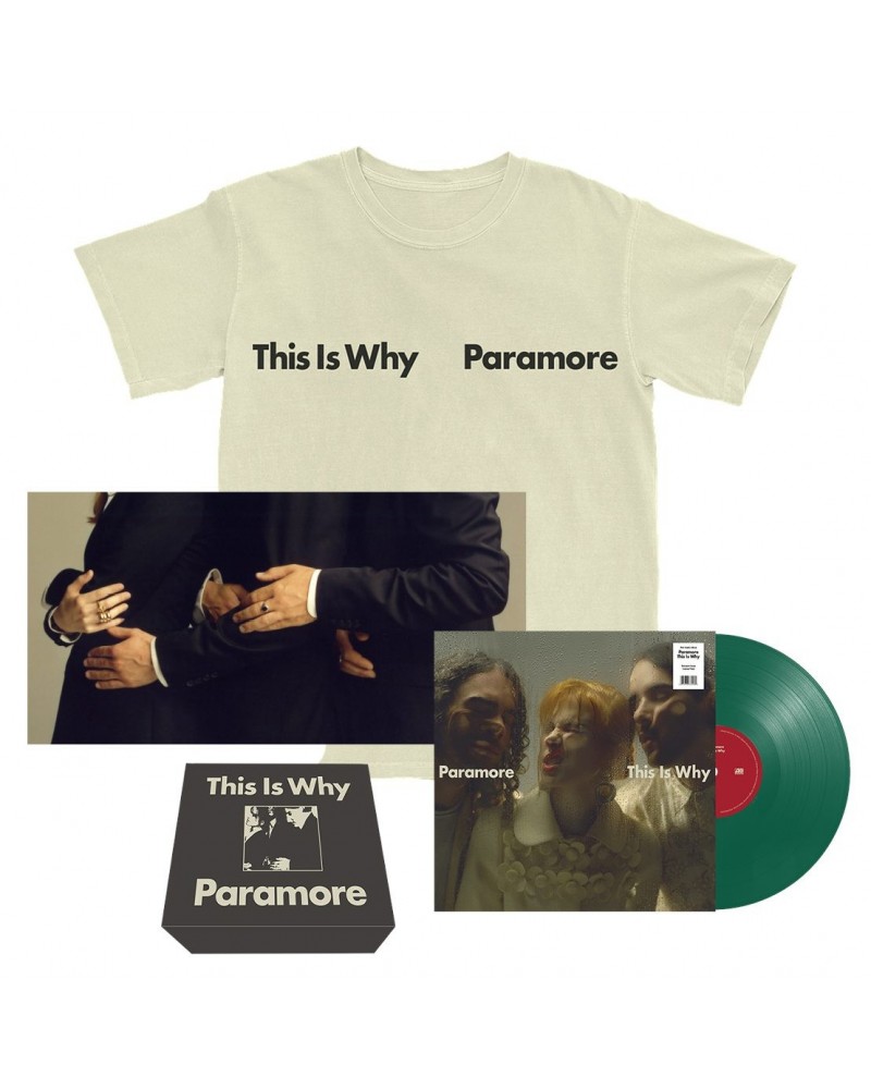 $22.10 Paramore This Is Why Cream T-Shirt Vinyl Boxset Vinyl