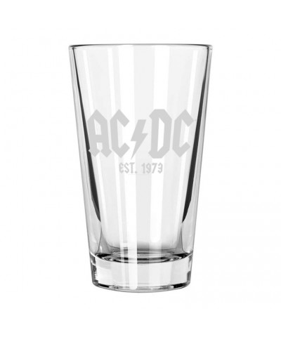 $6.90 AC/DC Est. 1973 Etched Pint Glass Drinkware