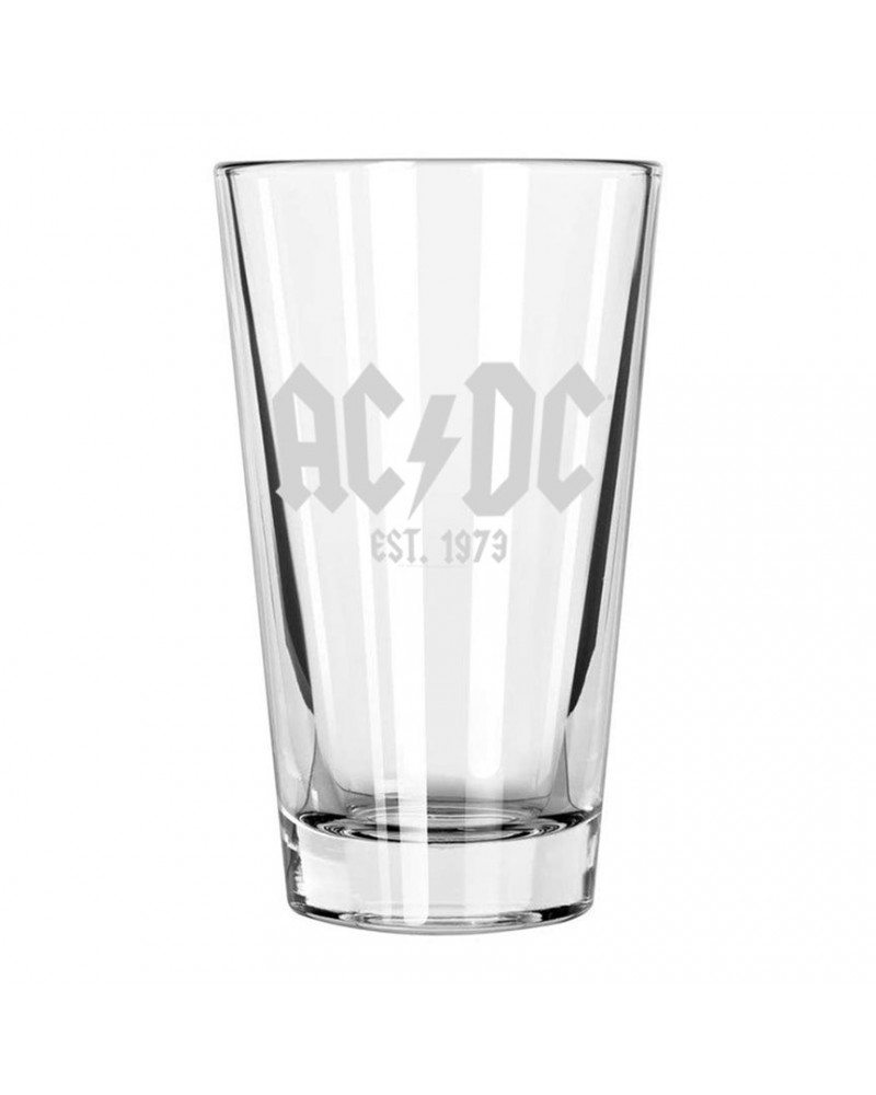 $6.90 AC/DC Est. 1973 Etched Pint Glass Drinkware