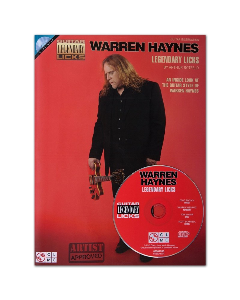 $10.56 Gov't Mule Warren Haynes Legendary Licks Songbook and CD CD