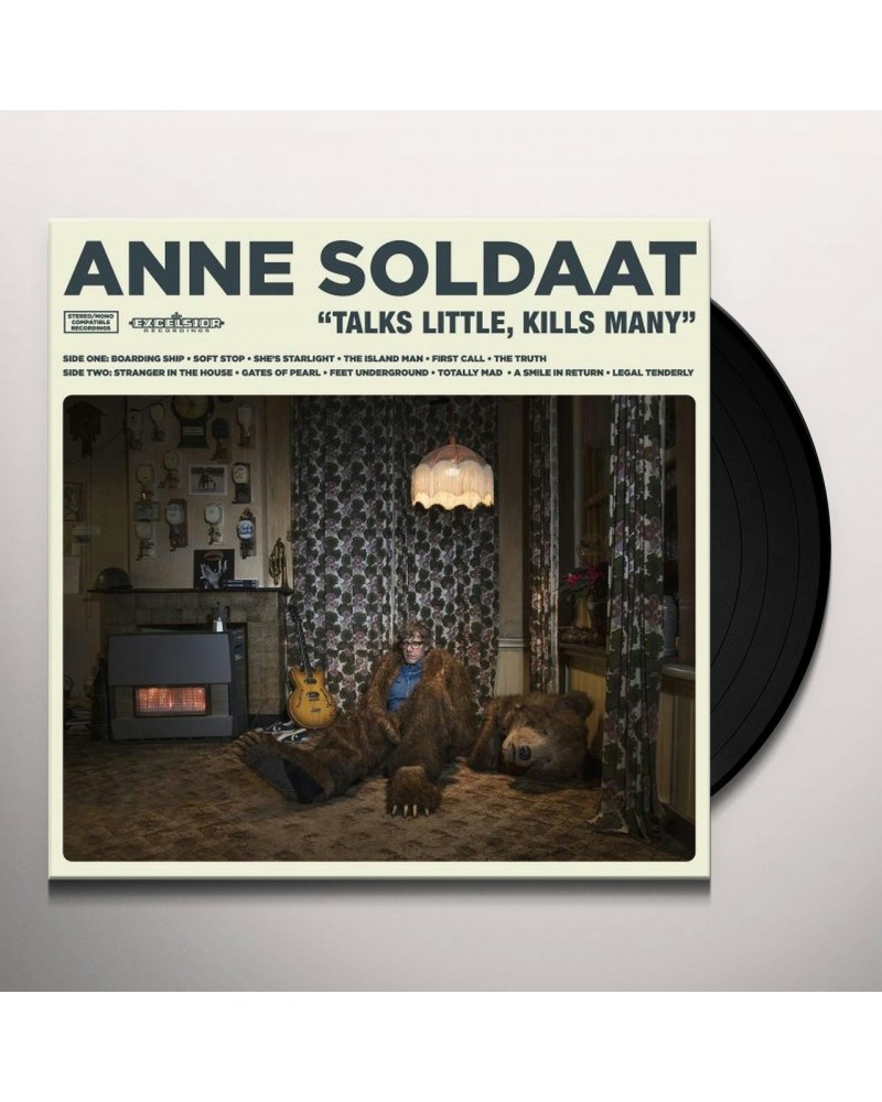 $6.35 Anne Soldaat TALKS LITTLE KILLS MANY (LP/CD) Vinyl Record Vinyl