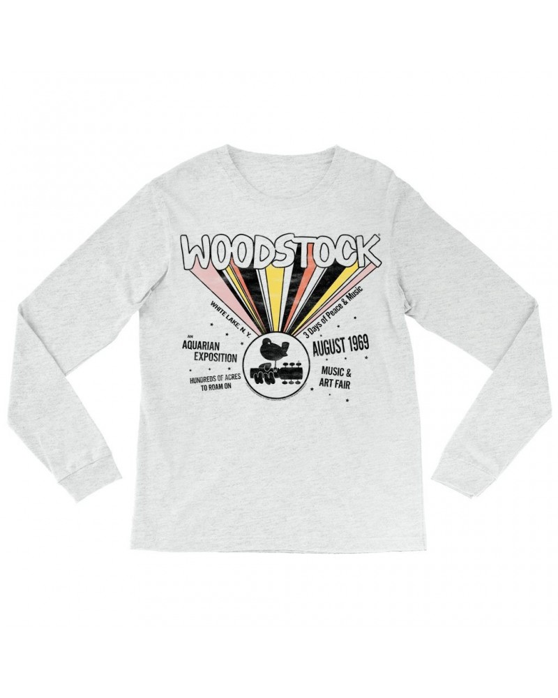 $12.88 Woodstock Long Sleeve Shirt | An Aquarian Exposition Shirt Shirts