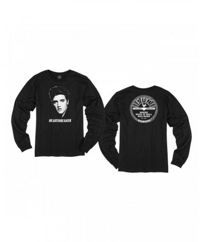 $18.80 Elvis Presley Heartbreaker Sun Records Long Sleeve T-shirt Shirts