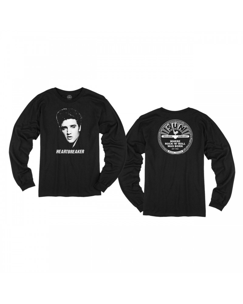 $18.80 Elvis Presley Heartbreaker Sun Records Long Sleeve T-shirt Shirts