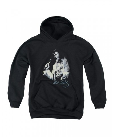 $11.60 Elvis Presley Youth Hoodie | PAINTED KING Pull-Over Sweatshirt Sweatshirts