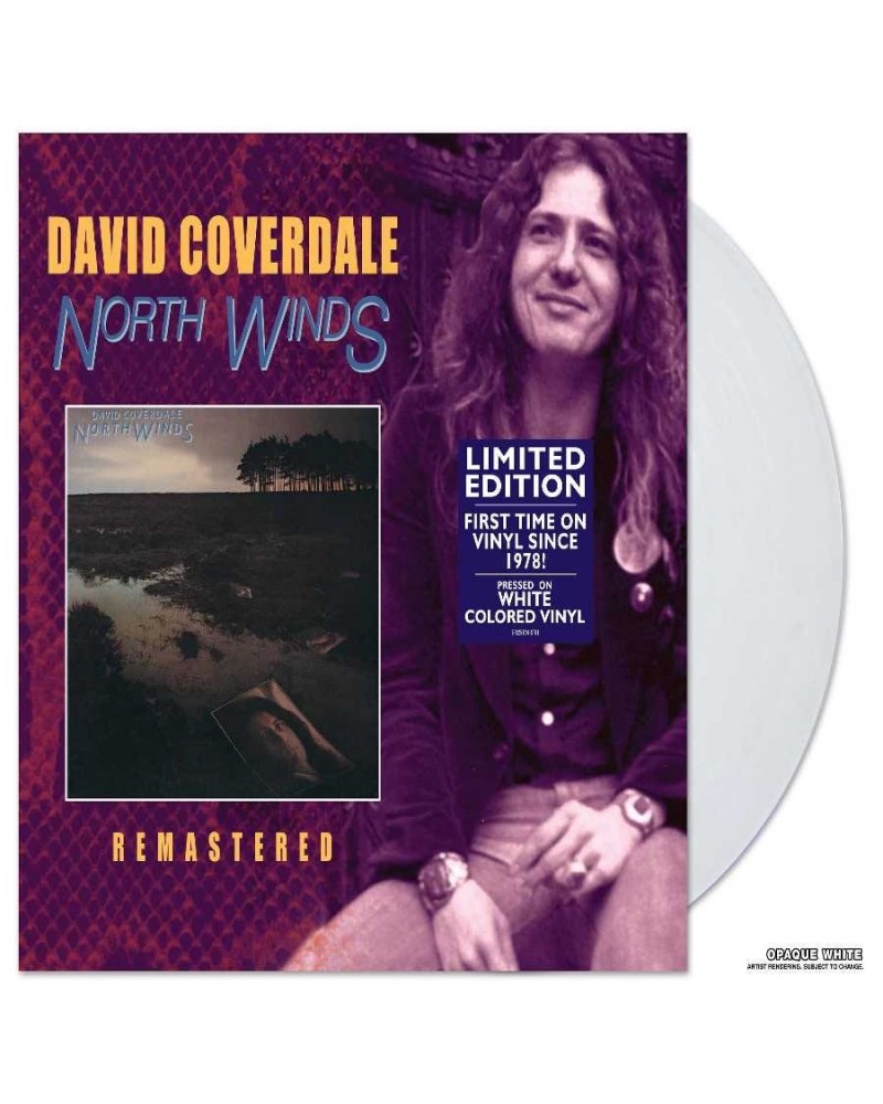 $8.05 David Coverdale North Winds (White LP) Vinyl Record Vinyl