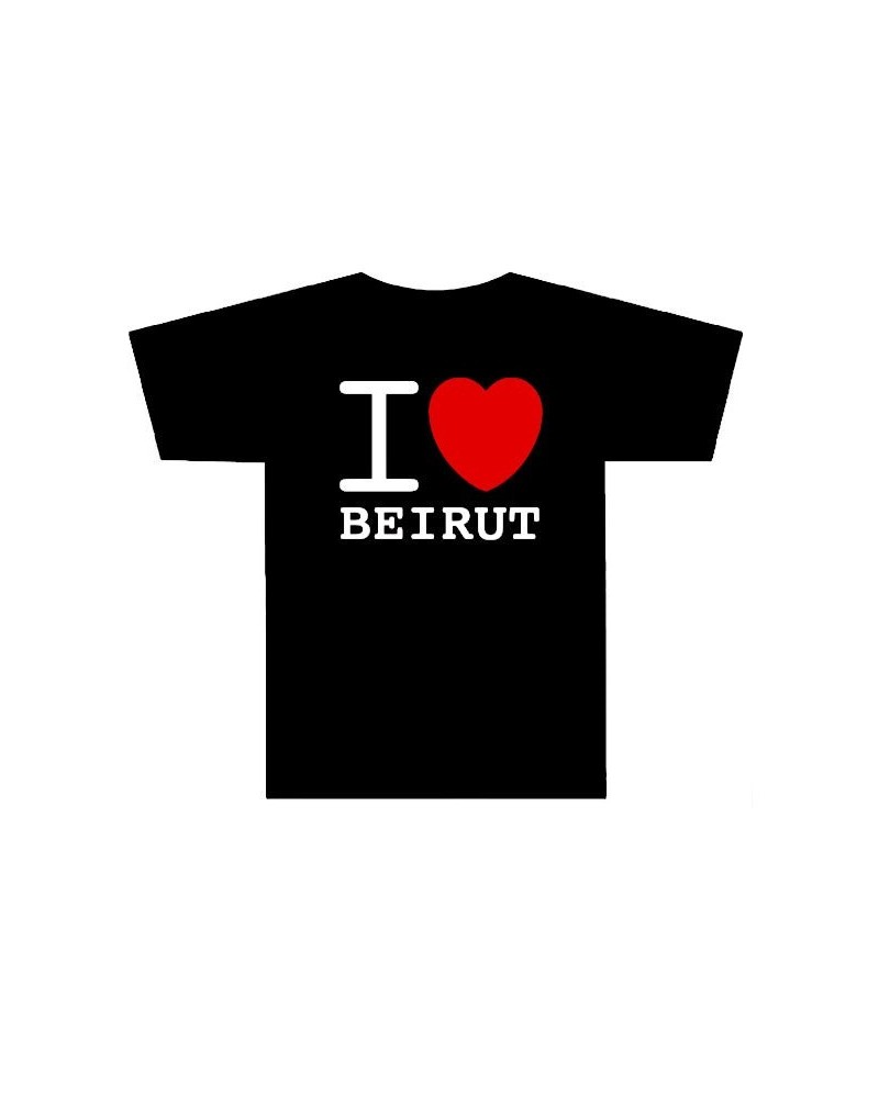 $12.48 Gorillaz I Heart Beirut Black T-Shirt Shirts