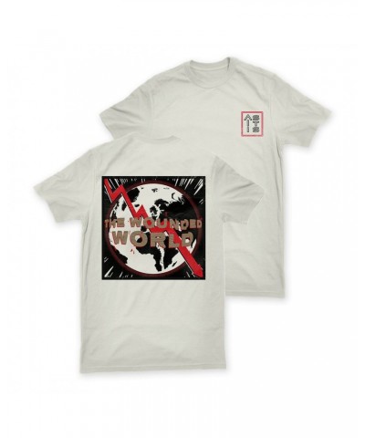 $5.76 AS IT IS The Wounded World Tee - White Shirts