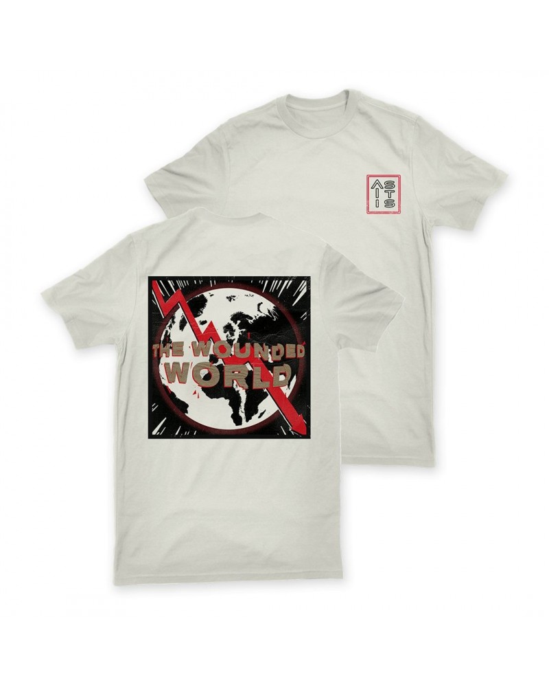 $5.76 AS IT IS The Wounded World Tee - White Shirts