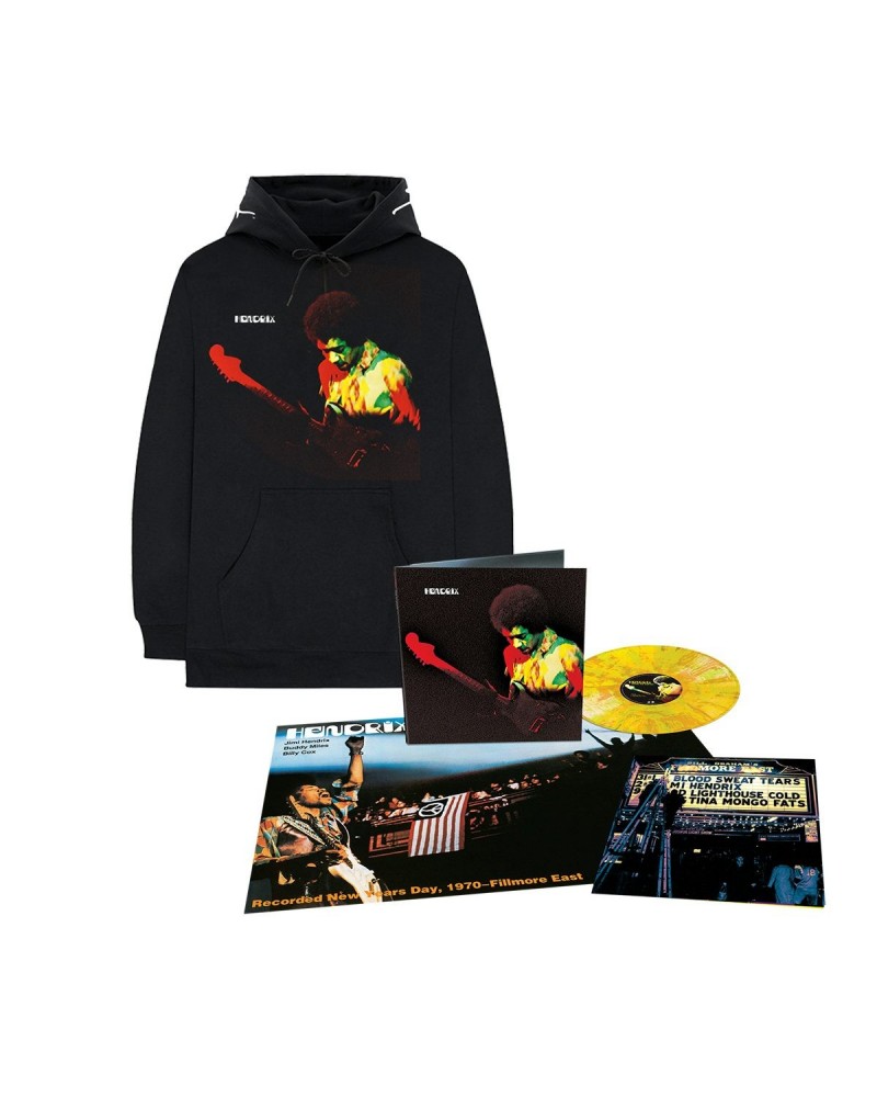 $39.95 Jimi Hendrix Band of Gypsys Hoodie + Anniversary Analog LP – Exclusive Color Vinyl