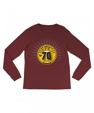 $14.68 Sun Records Long Sleeve Shirt | 70th Anniversary Gold Seal Shirt Shirts