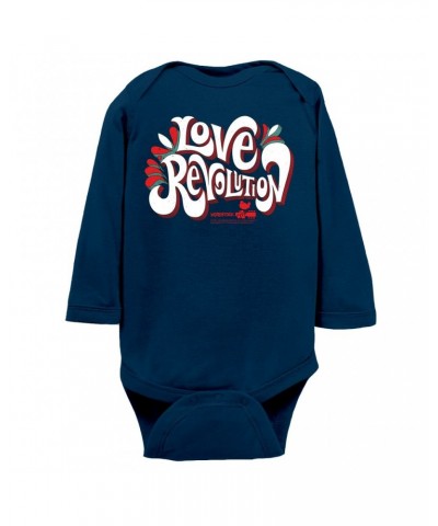 $10.12 Woodstock Long Sleeve Bodysuit | Love Revolution Design Bodysuit Shirts