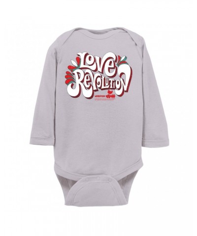 $10.12 Woodstock Long Sleeve Bodysuit | Love Revolution Design Bodysuit Shirts