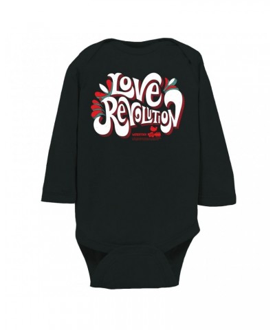 $10.12 Woodstock Long Sleeve Bodysuit | Love Revolution Design Bodysuit Shirts