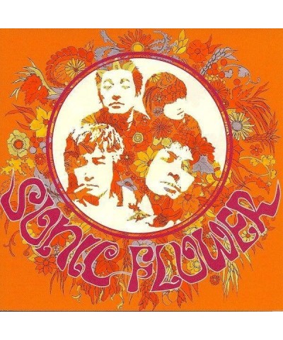 $23.52 Sonic Flower (ORANGE TRANSPARENT BACKGROUND RED SPLATTER VINYL) Vinyl Record Vinyl