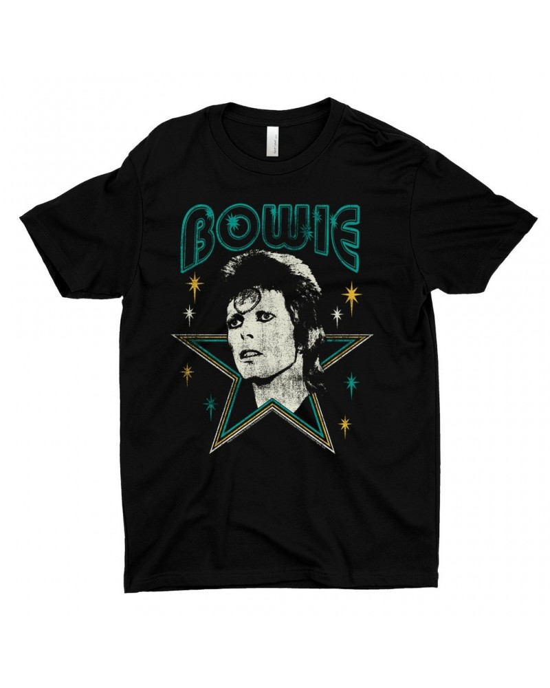 $10.98 David Bowie T-Shirt | Star Power Distressed Shirt Shirts