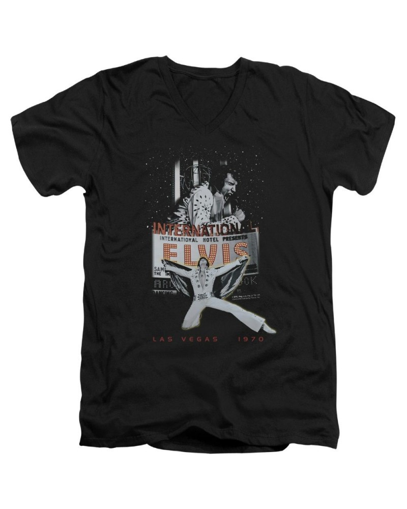 $8.55 Elvis Presley T Shirt (Slim Fit) | LAS VEGAS Slim-fit Tee Shirts