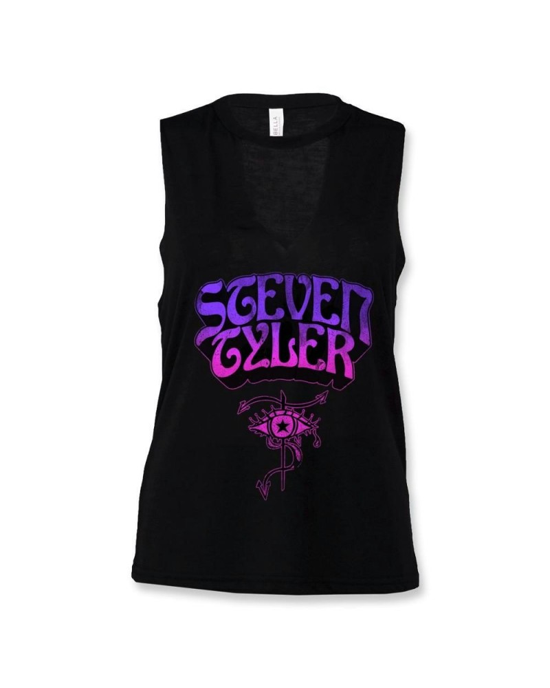 $13.48 Steven Tyler BoHo Logo Ladies Cut-Neck Tank Shirts