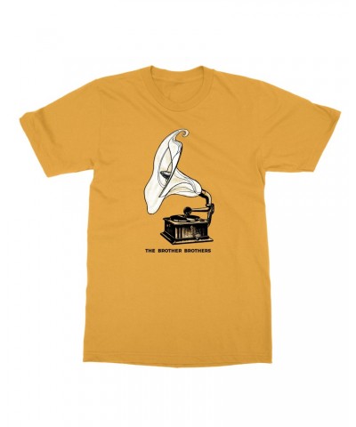 $8.25 The Brother Brothers Gramophone T-Shirt - Mustard Shirts