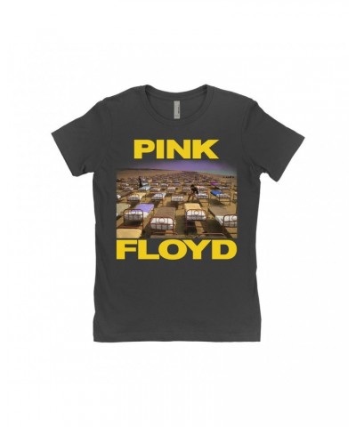 $10.48 Pink Floyd Ladies' Boyfriend T-Shirt | A Momentary Lapse of Reason Beds Yellow Logo Shirt Shirts