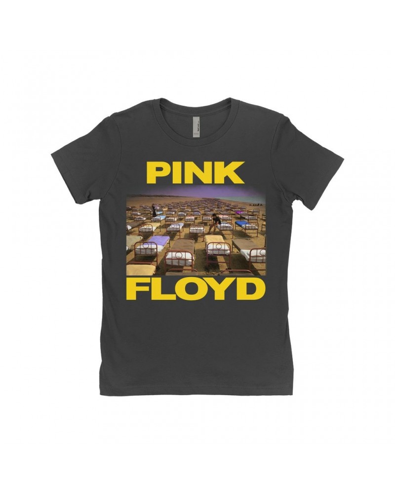 $10.48 Pink Floyd Ladies' Boyfriend T-Shirt | A Momentary Lapse of Reason Beds Yellow Logo Shirt Shirts