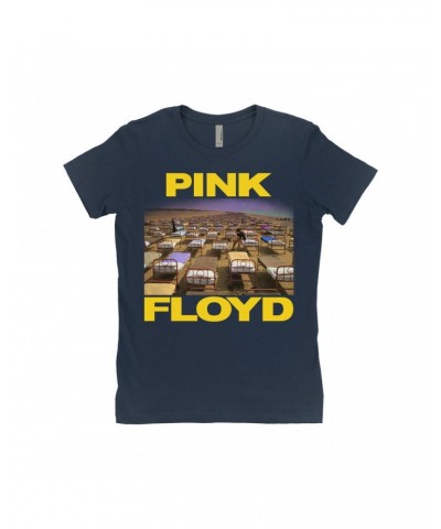 $10.48 Pink Floyd Ladies' Boyfriend T-Shirt | A Momentary Lapse of Reason Beds Yellow Logo Shirt Shirts