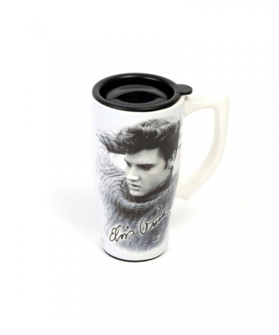 $6.97 Elvis Presley In His Sweater White Travel Mug Sweatshirts