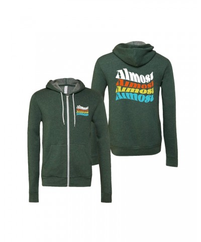 $22.50 Joe Russo's Almost Dead Almost Wavy Zip Hoodie (Heather Forest) Sweatshirts