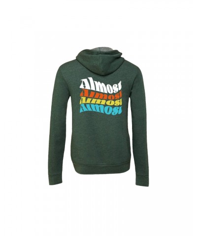 $22.50 Joe Russo's Almost Dead Almost Wavy Zip Hoodie (Heather Forest) Sweatshirts