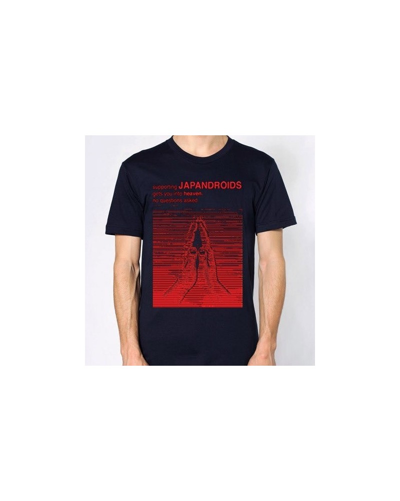 $8.80 Japandroids No Questions Asked (Navy) T-Shirt Shirts