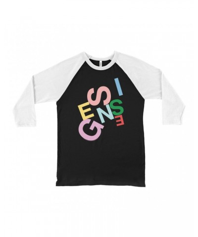 $11.98 Genesis 3/4 Sleeve Baseball Tee | Logo Pastel Shirt Shirts