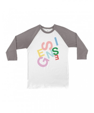 $11.98 Genesis 3/4 Sleeve Baseball Tee | Logo Pastel Shirt Shirts