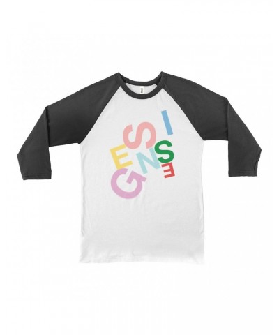 $11.98 Genesis 3/4 Sleeve Baseball Tee | Logo Pastel Shirt Shirts