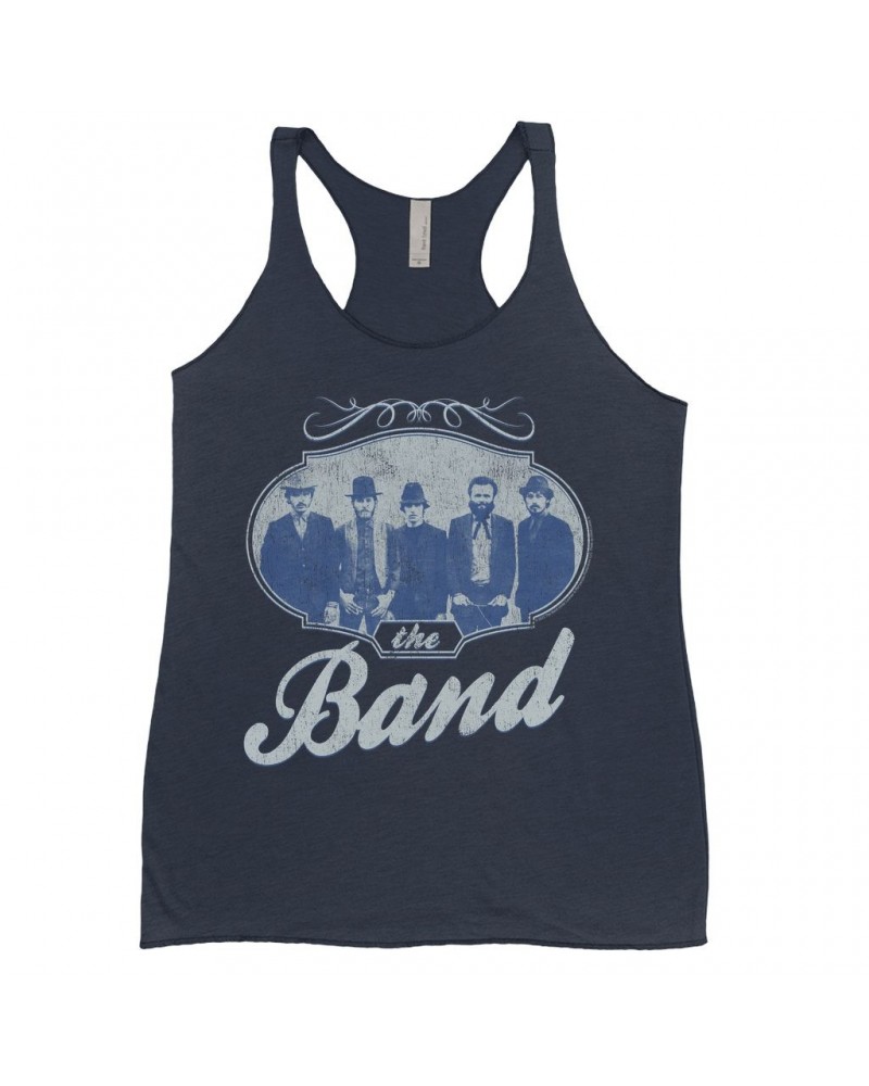 $14.19 The Band Ladies' Tank Top | Filigree Framed Photo Design Distressed Shirt Shirts