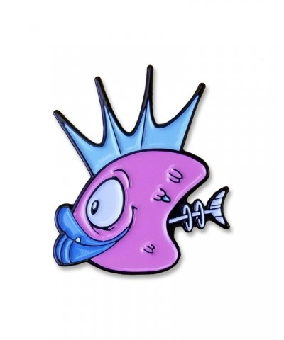 $3.50 Misfits PINK FISH HEADS TOON: ENAMEL PIN Accessories