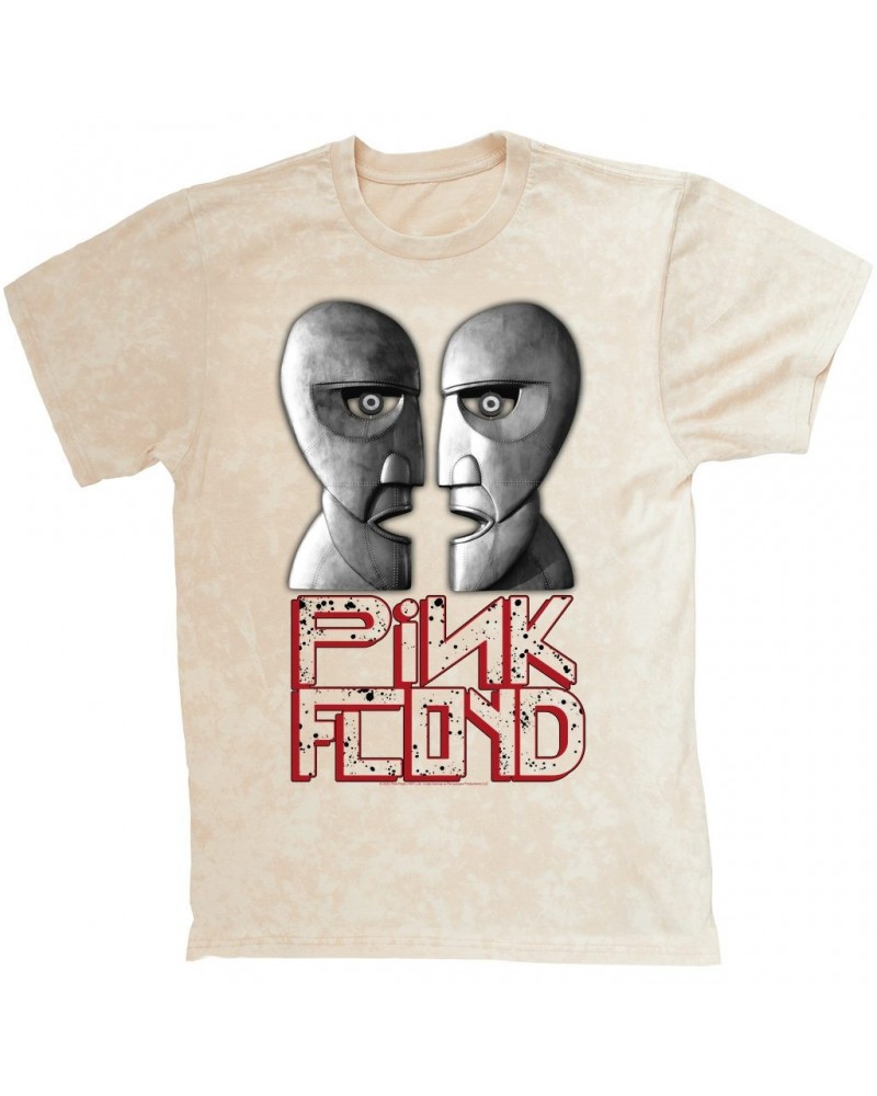 $9.58 Pink Floyd T-shirt | Bold Colorful Division Bell Image Mineral Wash Shirt Shirts