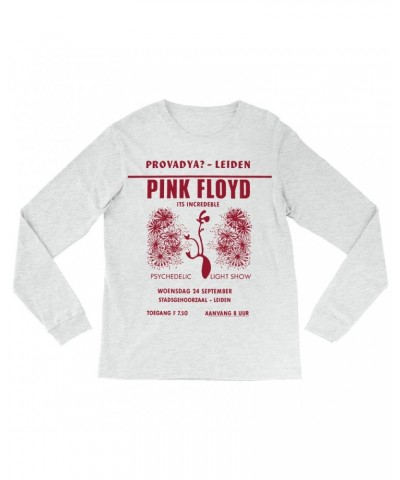 $14.08 Pink Floyd Heather Long Sleeve Shirt | Provadya Concert Poster Shirt Shirts