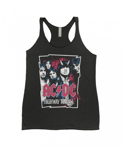 $9.84 AC/DC Ladies' Tank Top | Highway To Hell Pink Design Distressed Shirt Shirts