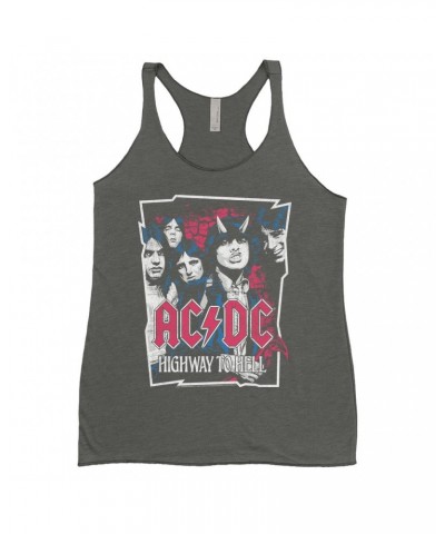 $9.84 AC/DC Ladies' Tank Top | Highway To Hell Pink Design Distressed Shirt Shirts