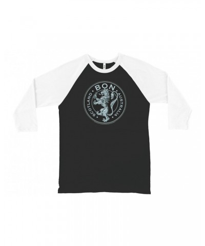 $13.78 Bon Scott 3/4 Sleeve Baseball Tee | Bon Scotland Australia Shirt Shirts