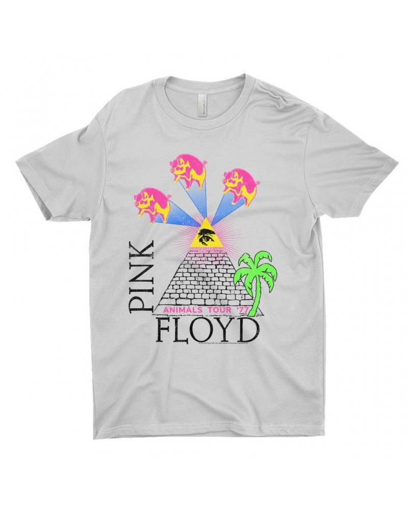 $10.73 Pink Floyd T-Shirt | Neon Animals Tour '77 Design Shirt Shirts