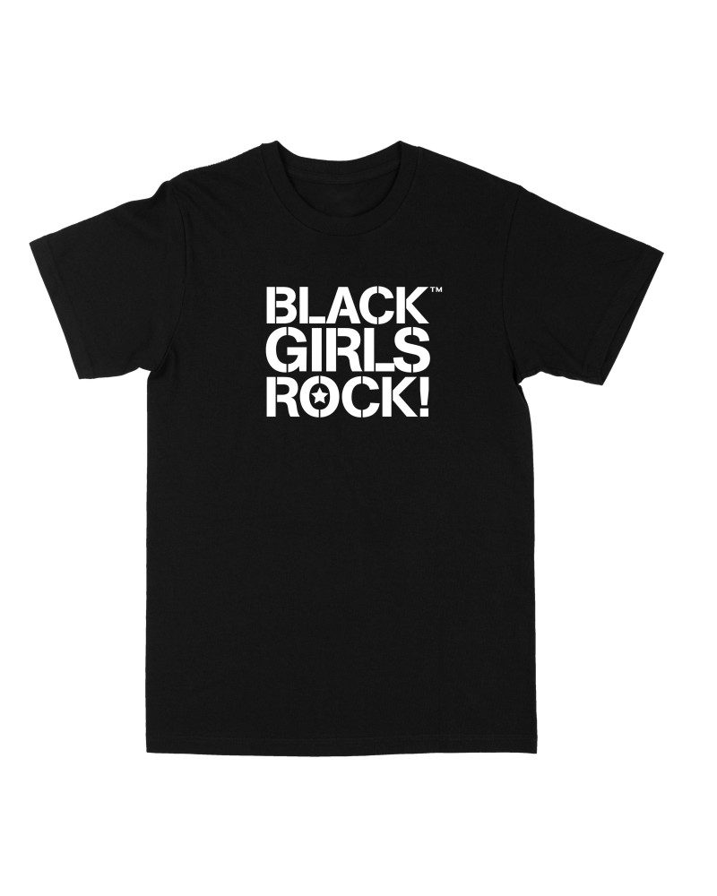 $12.00 Black Girls Rock! Black Girls Rock Stencil Logo "Black" Tee Shirts