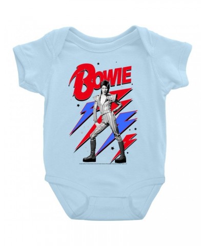 $9.98 David Bowie Baby Short Sleeve Bodysuit | Bolts Stars and Ziggy Stardust Bodysuit Kids