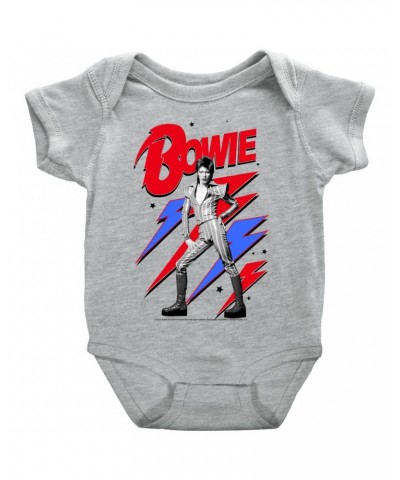 $9.98 David Bowie Baby Short Sleeve Bodysuit | Bolts Stars and Ziggy Stardust Bodysuit Kids