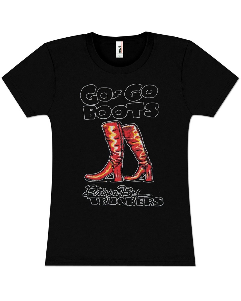 $4.80 Drive-By Truckers Ladies Black Go-Go Boots T-Shirt Shirts