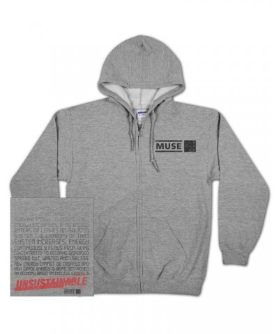 $24.75 Muse Unsustainable Zip Hoodie Sweatshirts